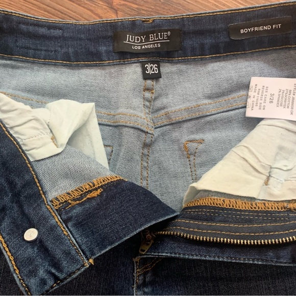 Judy Blue Boyfriend Fit Denim Jeans Medium To Dark Wash Size 3/26 - Picture 5 of 11